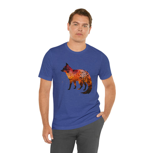Autumn Fox Silhouette - Short Sleeve Tee